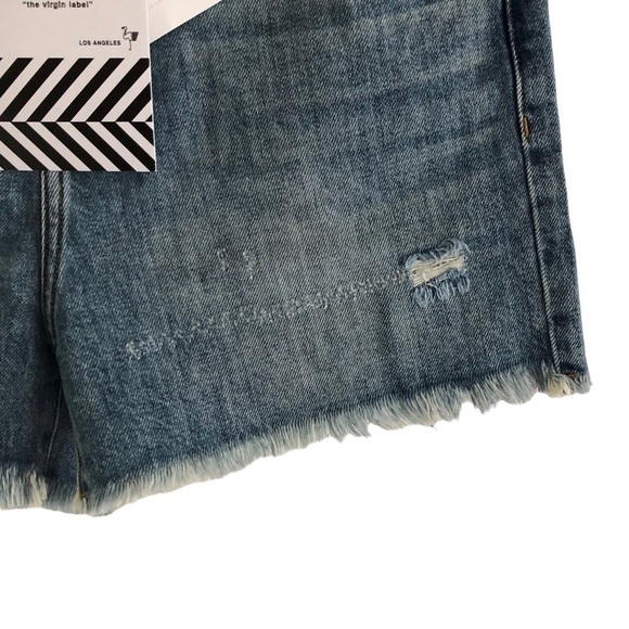 Sandrine Rose Free People Distressed Denim Shorts Size 27 - Picture 4 of 11